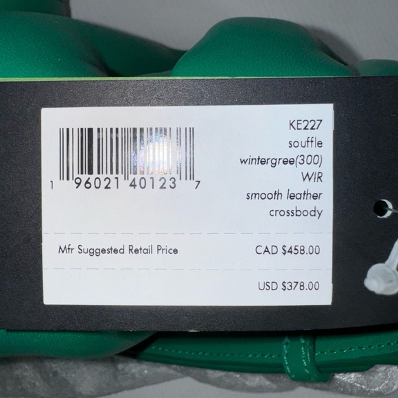 *NEW* KATE SPADE SOUFFLE CROSSBODY WINTERGREEN - Picture 4 of 7